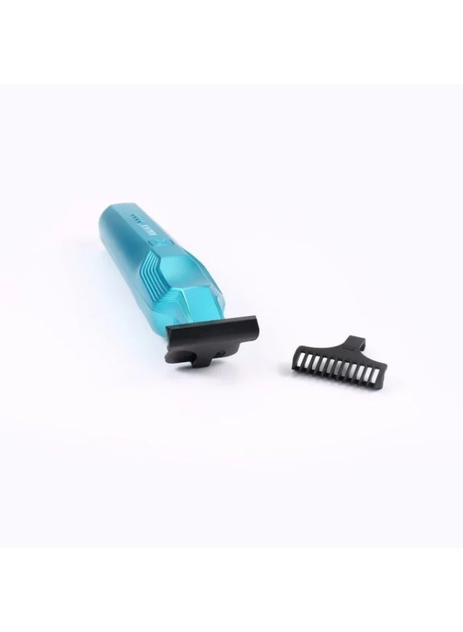 Kolax Professional Zero-Gapped Hair Trimmer for Men - Cordless T-Blade Hair Clippers & Beard Trimmer - USB Rechargeable Barber Grooming Kit - Metallic Blue - Image 4